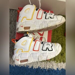 Nike Kids Sneakers White with Black and Red Accents